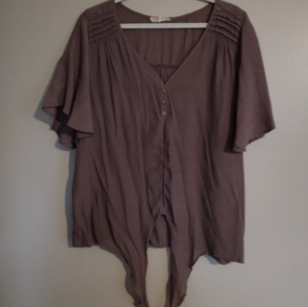 Women's Dusty Rose (Gray Purple) Blouse